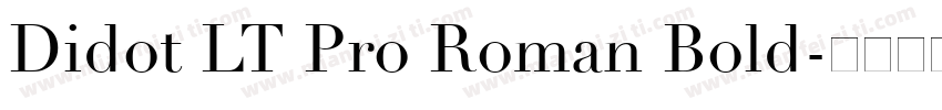 Didot LT Pro Roman Bold字体转换